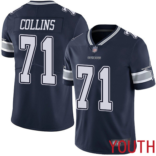 Youth Dallas Cowboys Limited Navy Blue La el Collins Home #71 Vapor Untouchable NFL Jersey->youth nfl jersey->Youth Jersey
